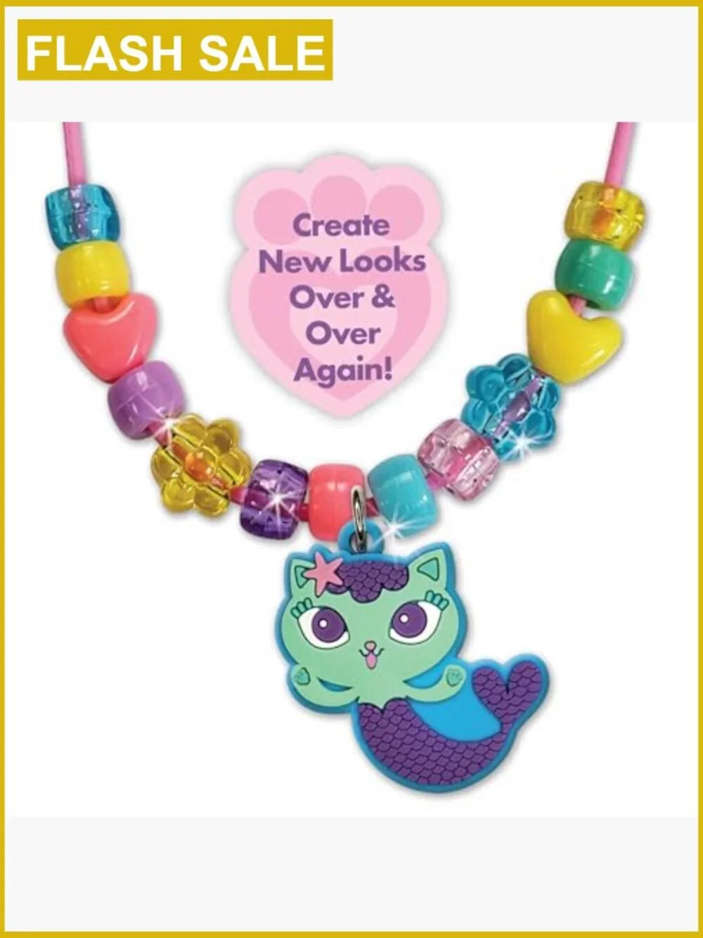 DIY Necklace Craft Kit with Charms & Beads